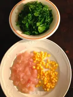 Make Cod spinach congee step 1