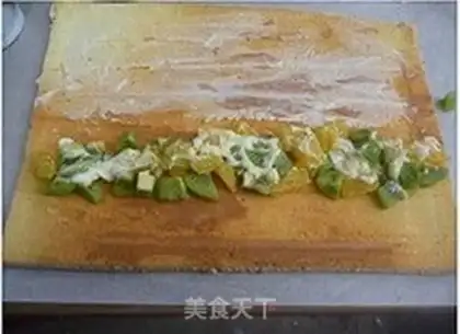 Make A salad roll step 18