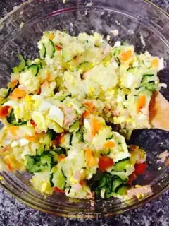 Make Mashed potato salad step 2