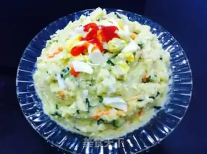 Make Mashed potato salad step 4