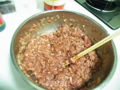Make Emerald donkey meat steaming dumplings step 7