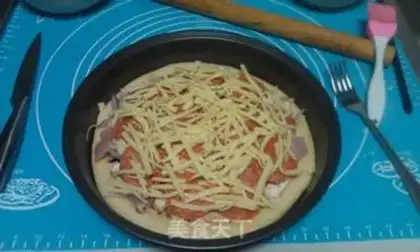 Make Bacon sausage pizza step 4