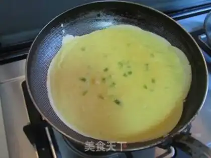 Make Tuna egg burrito step 7