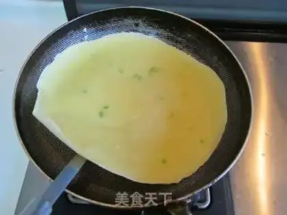 Make Tuna egg burrito step 8