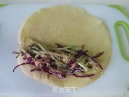 Make Tuna egg burrito step 10