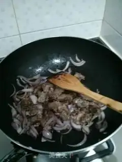 Make Garlic fried an artemisinin pole fat cow step 4