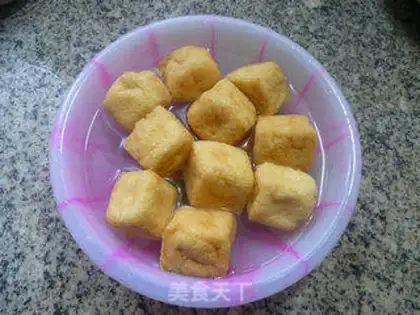 Make Hot tofu step 1