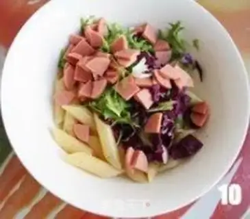 Make A macaroni salad step 9