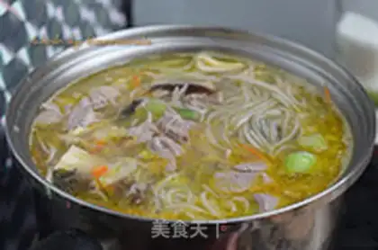 Make Pork liver powder soup step 12