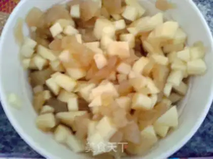 Make Peach apple pie step 1