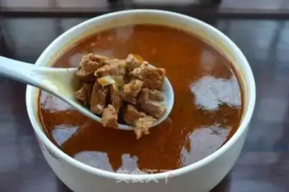 Make Red beef noodles step 20