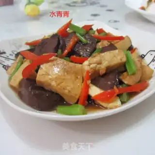 Make Tofu boils pig blood step 9