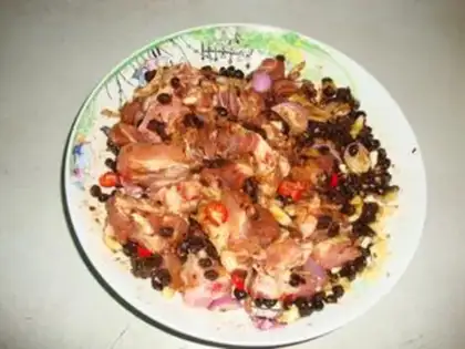 Make Bean evaporated ribs step 1
