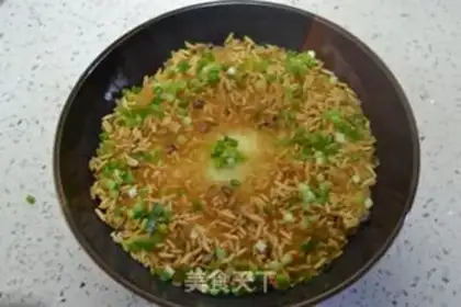 Make Gold rice steamed eggs step 10