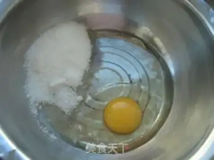 Make Sesame eggs step 1