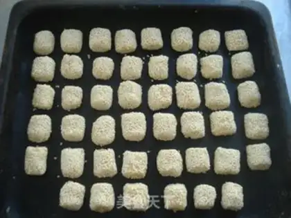 Make Sesame eggs step 6