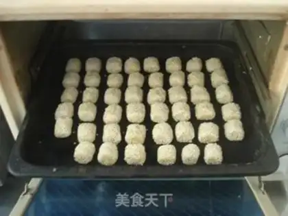 Make Sesame eggs step 7