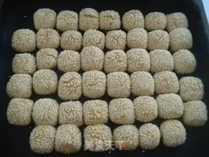 Make Sesame eggs step 8