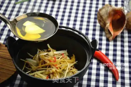 Make Oiled conch step 4