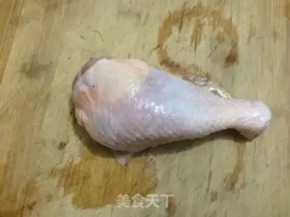 Make Pickled cucumber, fried chicken legs step 2
