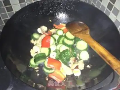 Make Pickled cucumber, fried chicken legs step 8