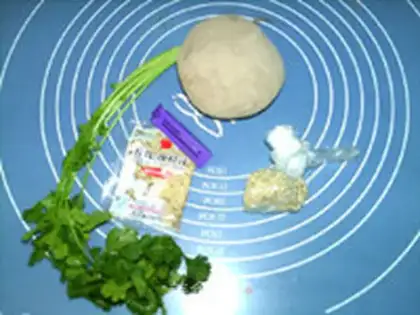 Make Sesame salad mashed potatoes step 0