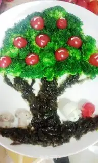 Make Orchid salad apple tree step 10