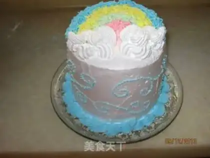Make Rainbow cake step 5