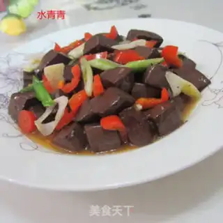 Make Fried pig blood step 9