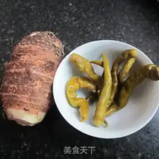 Make Sour peppers, taro step 0