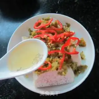 Make Sour peppers, taro step 4