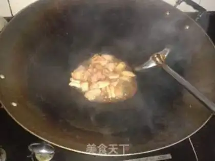 Make Blue mustard meat step 2