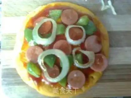 Make Mini pumpkin pizza step 8