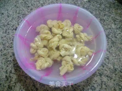 Make A thousand knots of snow dish step 1