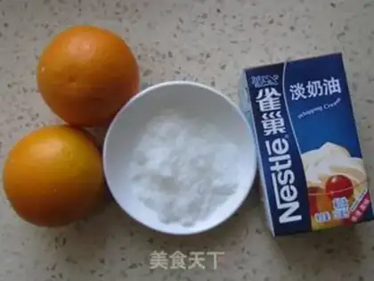Make Orange cake roll step 1
