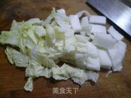 Make ♪ In the back of a cabbage egg soup ♪ step 3