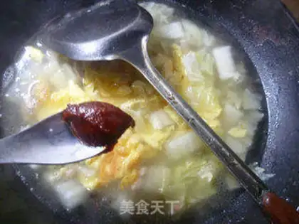 Make ♪ In the back of a cabbage egg soup ♪ step 10