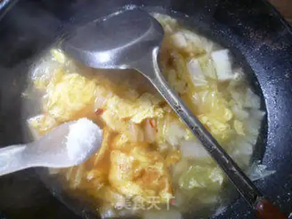 Make ♪ In the back of a cabbage egg soup ♪ step 11