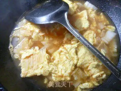 Make ♪ In the back of a cabbage egg soup ♪ step 13