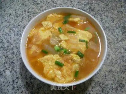 Make ♪ In the back of a cabbage egg soup ♪ step 15