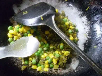 Make Snow pickles, green bean corn step 6