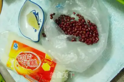 Make Red bean pastry soup step 0