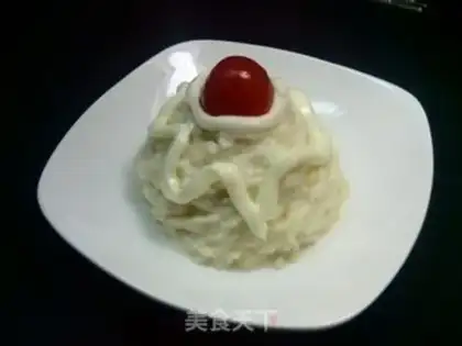 Make Milk salad mashed potatoes step 3