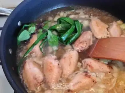 Make Butter mushroom chicken wings step 7