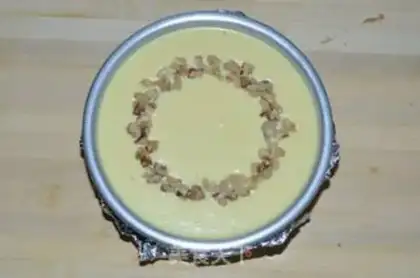 Make The brownie cheesecake step 17