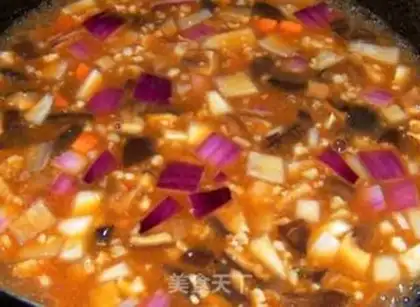 Make Black rice and red bean congee step 2