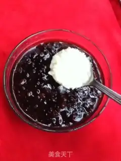 Make Black rice and red bean congee step 3