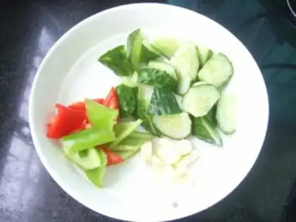 Make Cucumber mushrooms step 2