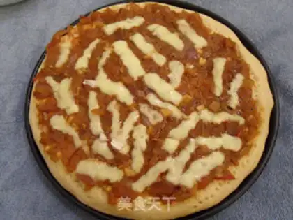 Make Shrimp sausage pizza step 15