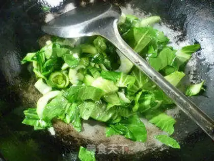 Make Mushrooms and greens step 3